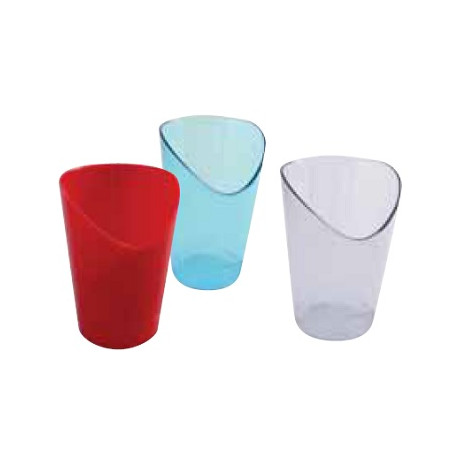 Bicchiere portapenne in plastica blu