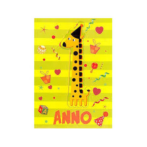Biglietti auguri 1 anno con magnete
