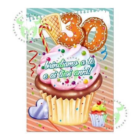 Biglietti auguri 30 anni