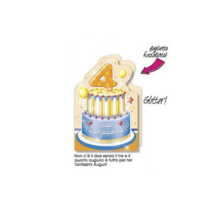 Biglietti auguri 4 anni