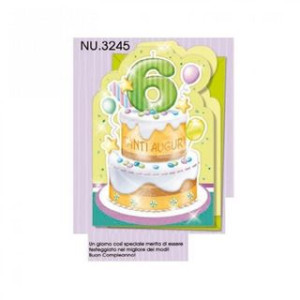 Biglietti auguri 6 anni