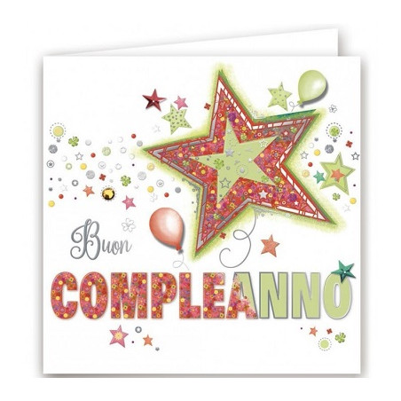 Biglietti auguri compleanno quadrato