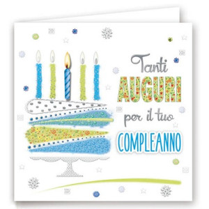 Biglietti auguri compleanno quadrato