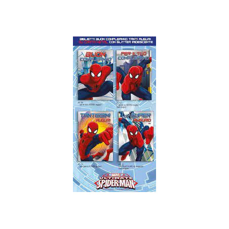 Biglietti auguri Compleanno Spiderman