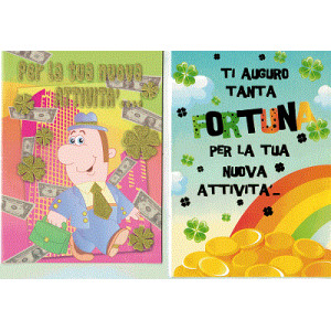 Biglietti auguri Porta fortuna