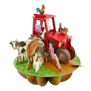 Biglietto auguri Santoro 3D Fattoria