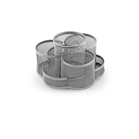 Desk organizer da scrivania girevole in rete silver