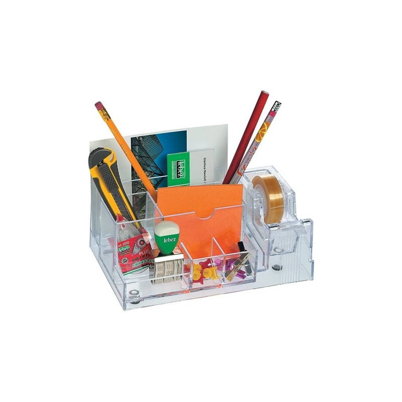 Desk organizer da scrivania trasparente