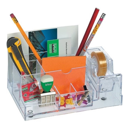 Desk organizer da scrivania trasparente