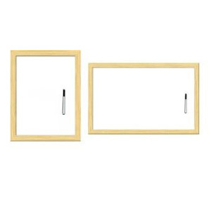 Lavagna bianca 60x90 cornice legno