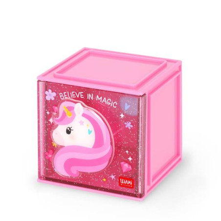 Organizer da scrivania - CUTIE CUBE unicorno -  LEGAMI