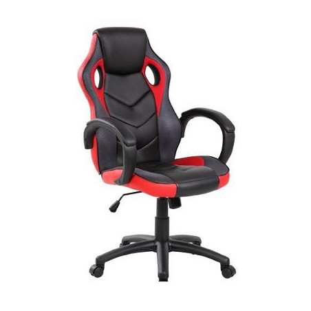 Poltrona Gaming adulto nera/rossa