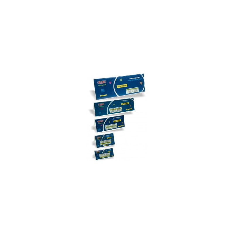 Portadepliant / segnaposto in plex 100x60 bifacciale