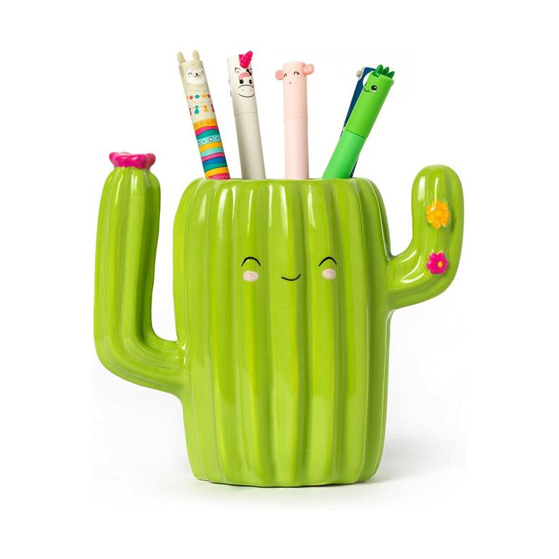 Portapenne in Ceramica - Desk Friends cactus Legami