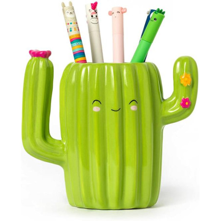 Portapenne in Ceramica - Desk Friends cactus Legami