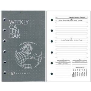 Ricambi per organizer 8x13 datato 2026