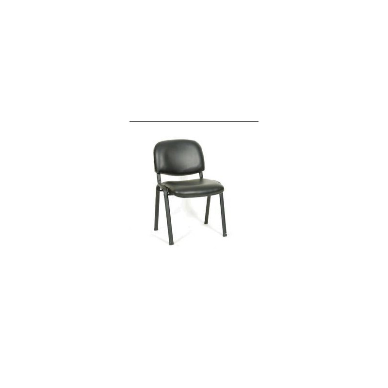 Sedia fissa per ufficio da attesa, struttura in metallo, seduta eschienale in SKY neroMisure d'ingombro.: 54x59xH79 cm sky nero