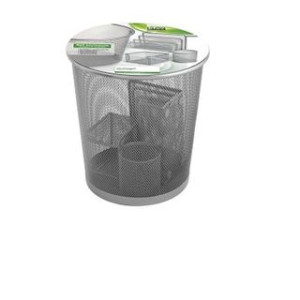 Set da scrivania in metallo 4pz nero