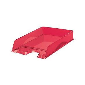 Vaschetta porta corrispondenza trasparente rosso