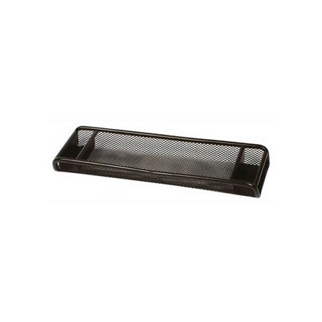 vaschetta porta oggetti da scrivania rete metallo nero  / silver