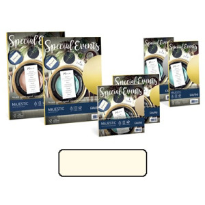 Biglietti e buste 17x17 special events crema 5+5pz