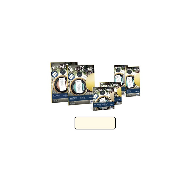 Biglietti e buste 17x17 special events crema 5+5pz
