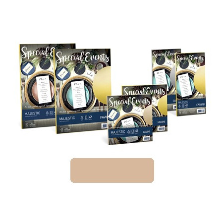 Biglietti e buste 9x14 special events sabbia 5+5pz