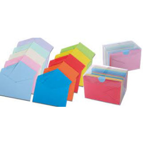 Biglietti e buste f.to 9 celeste 9x14 100+100pz