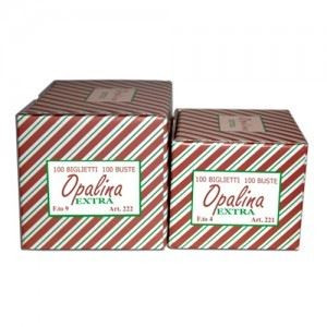 Biglietti e buste opalina f.to 4 mis 7,2x11 bianchi 100+100pz