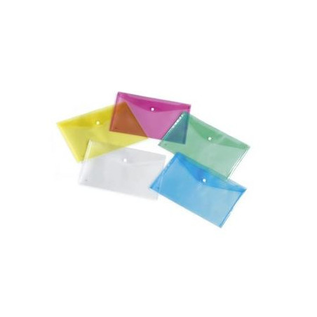 Busta con bottone A5 colori assortiti