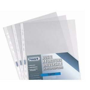 Buste 4 fori 25x35 25fg Favorit