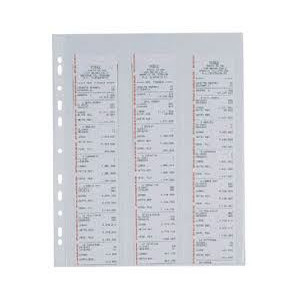Buste 4 fori A4 porta scontrini / banconote 10fg