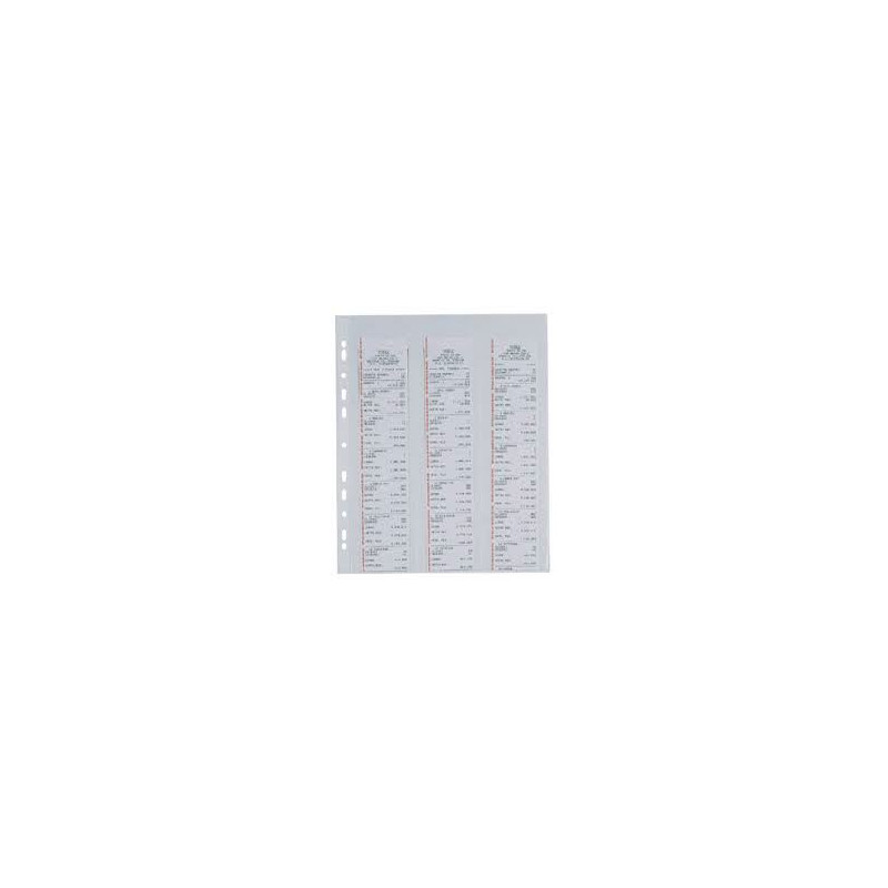 Buste 4 fori A4 porta scontrini / banconote 10fg