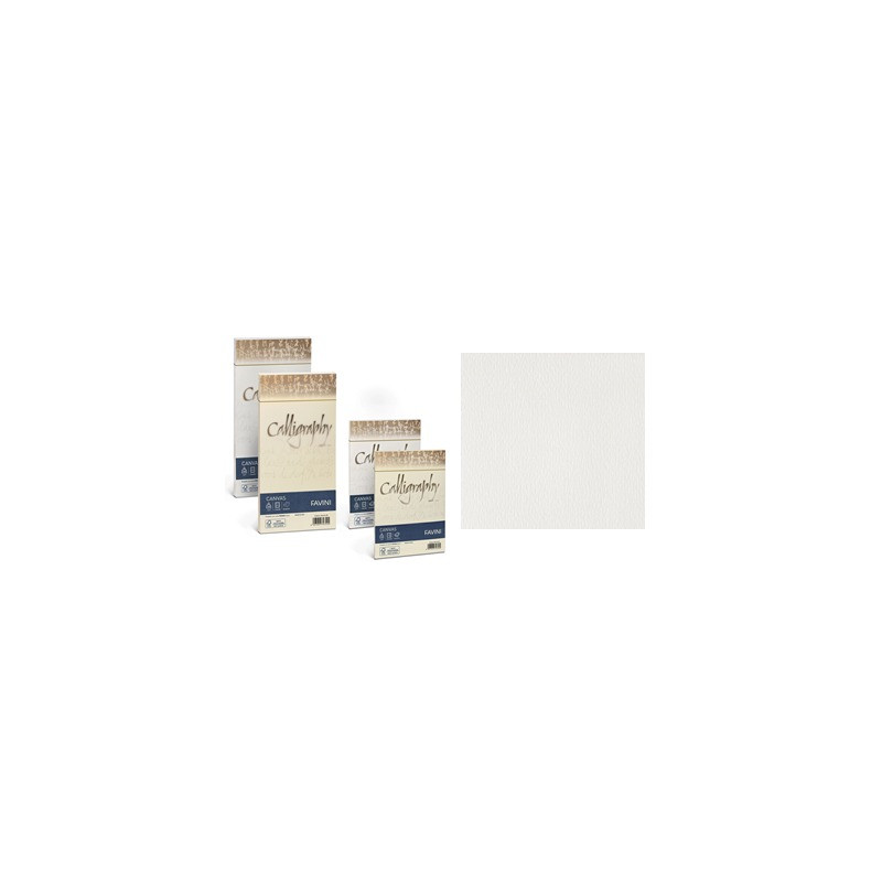Buste Calligraphy Canvas 11x22 100gr. bianco 25pz