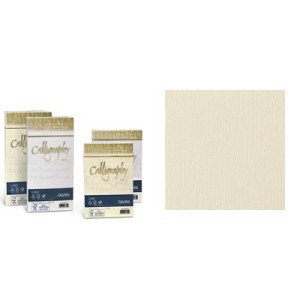 Buste Calligraphy Lino 11x23 120gr. avorio 25pz