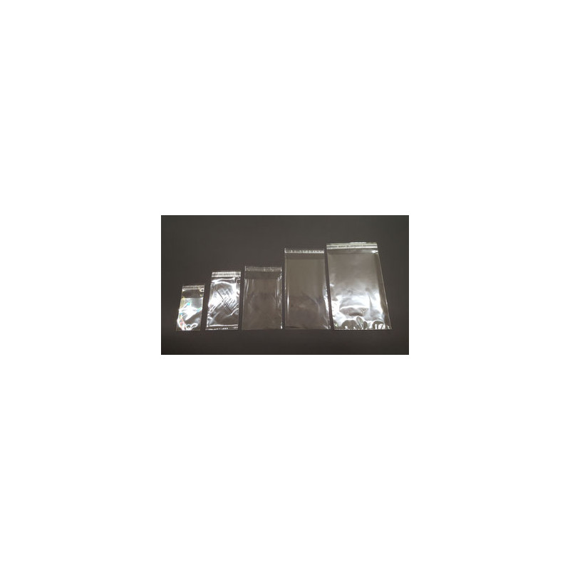 Buste Cellophan 15x22+4 adesive 50pz