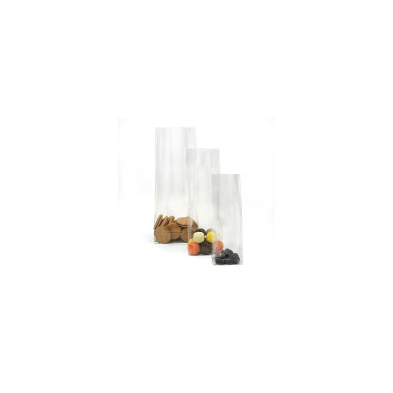 Buste Cellophan fondo quadro cm.10+6x32 50pz