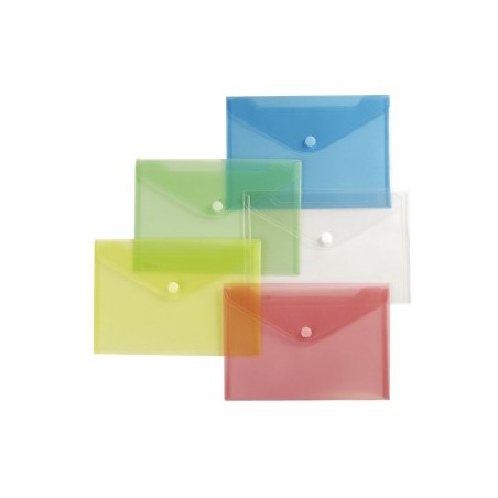 Buste con velcro A5 blu