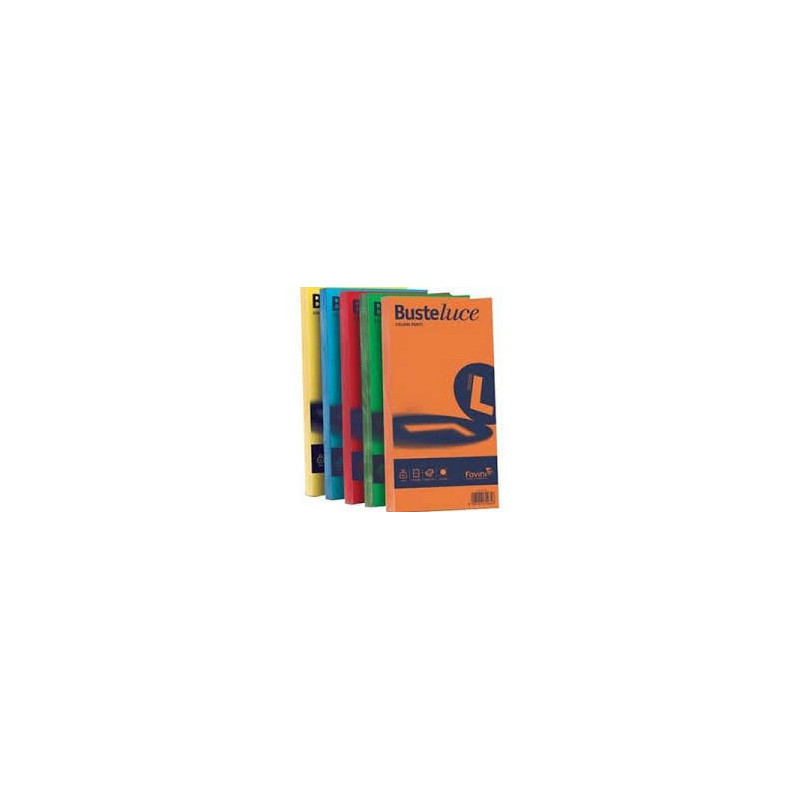 Buste Rismaluce 11x23 90gr. giallo sole 25pz