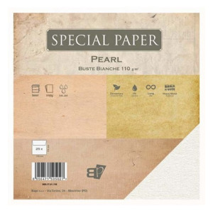 Buste Special Paper Pearl bianche 110gr 17x17 25pz