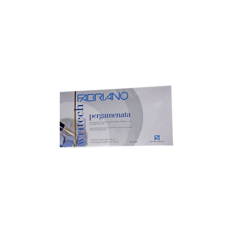 Buste Writech Pergamenate 11x23 avorio 110gr 25pz