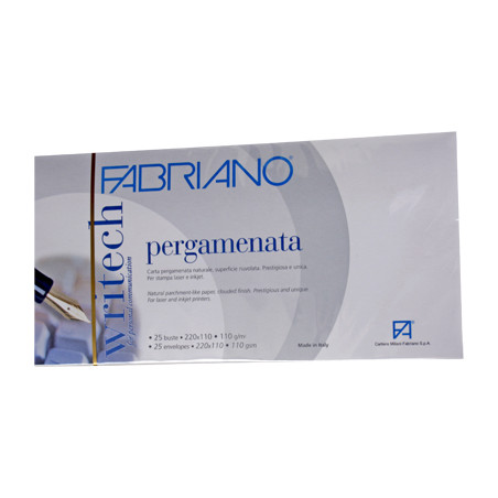 Buste Writech Pergamenate 11x23 avorio 110gr 25pz