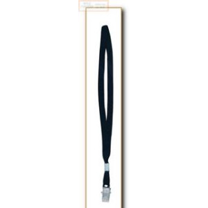 Cordoncino con clip in metallo colore blu