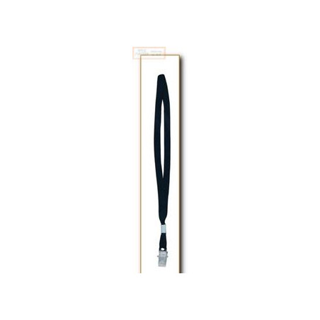 Cordoncino con clip in metallo colore nero