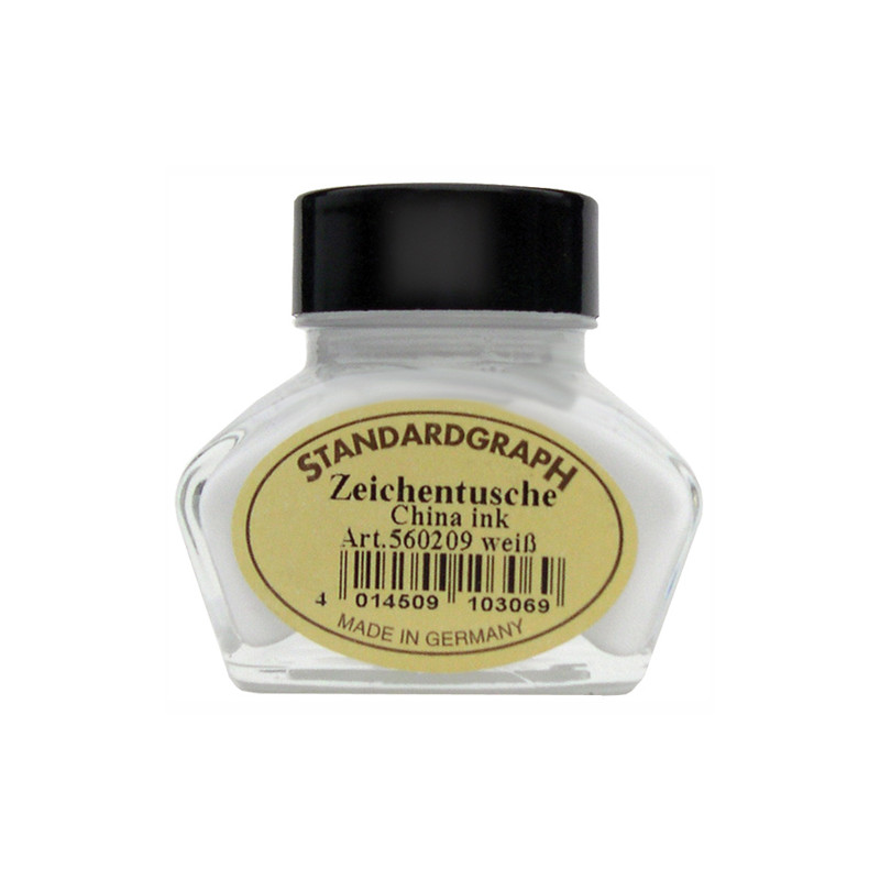 Inchiostro in boccetta x stilo bianco 30ml