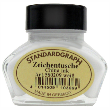 Inchiostro in boccetta x stilo bianco 30ml