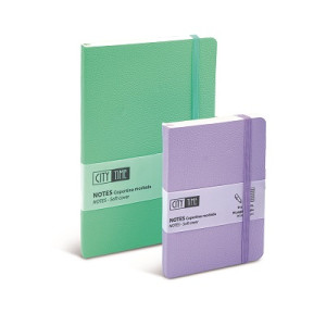 Notes taccuino con elastico 13x21 80fg colori pastello