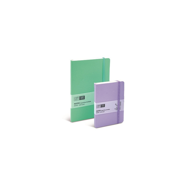 Notes taccuino con elastico 13x21 80fg colori pastello