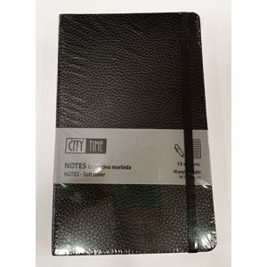 Notes taccuino con elastico 13x21 80fg nero