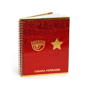 OFFERTA  Taccuino notebook Chiara Ferragni 2023 ROSSO